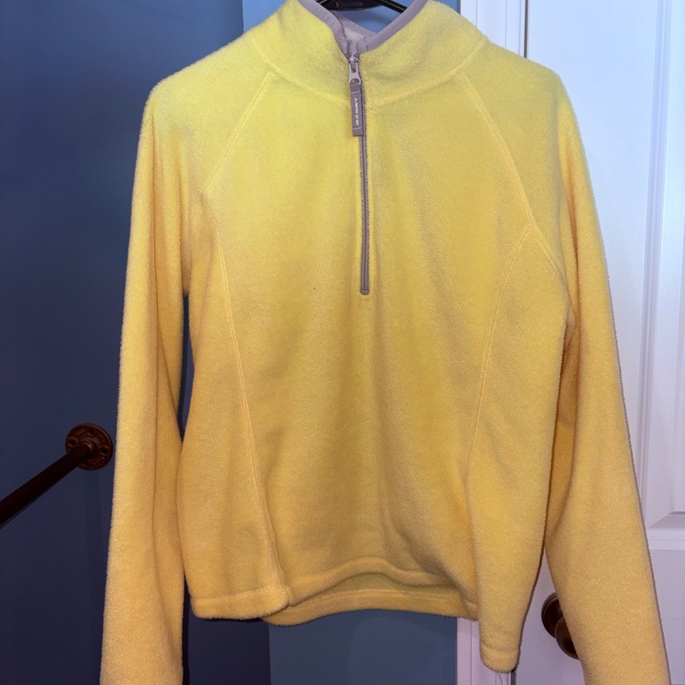 Vintage Old navy Yellow Quarter-Zip Women's Sweater